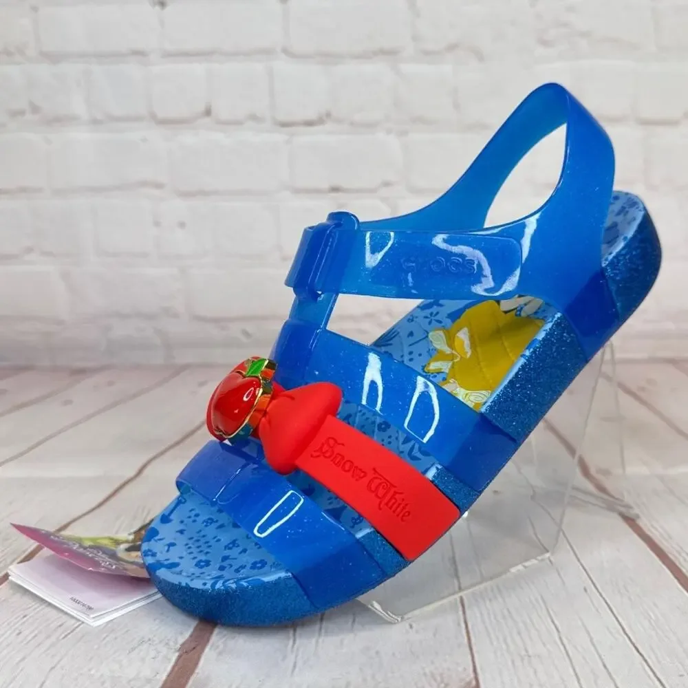 Crocs Disney Snow White Isabella Bright Cobalt Sandals Kids Size J3 209676-4JL